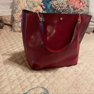 Wine Red Large Purse